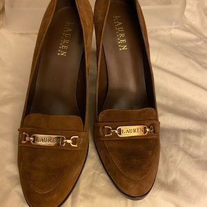 Ralph Lauren heels ( suede)